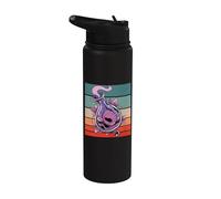 Botella de pociones de amor corazones hojas líquido púrpura Stainless Steel Insulated Water Bottle