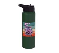 Botella de pociones de amor corazones hojas líquido púrpura Stainless Steel Insulated Water Bottle