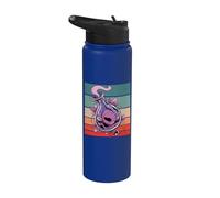 Botella de pociones de amor corazones hojas líquido púrpura Stainless Steel Insulated Water Bottle