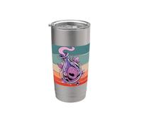 Botella de pociones de amor corazones hojas líquido púrpura Vaso térmico de acero inoxidable de doble pared