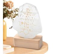 Botella De Predicción Meteorológica Storm Glass - Dispositivo De Predicción De Oráculo De De 85x30x124 Mm, Estación Decorativa Con Base De Madera, Ambiental Para Decoración Del Hogar |