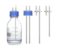 Botella de reactivo de vidrio, Tapas de recarga de extensión de un solo lado de acero inoxidable GL45, accesorios for botellas, varios tamaños(165mm Single Side)