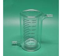 Botella de reactor catalítico ligero con trampa fría con camisa de vidrio de borosilicato alto - Vaso de precipitados de doble capa(500ml)