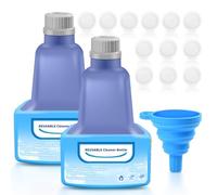 Botella de recarga reutilizable para Swiffer WetJet Kit Spray Mop, incluye 2 botellas recargables, 1 embudo de silicona, 12 juntas, no contiene agentes limpiadores