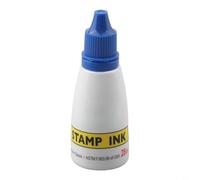 Botella de repuesto de sello autoentintable a base de agua de 25 cc con punta para almohadillas de sellos de oficina, citas automáticas y proyectos de estampado de manualidades, negro, azul, rojo