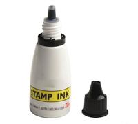 Botella de repuesto de sello autoentintable a base de agua de 25 cc con punta para almohadillas de sellos de oficina, fechadores automáticos y proyectos de estampado de manualidades, negro, azul, rojo
