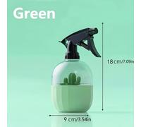 Botella de riego portátil para jardín, también conocida como regadera o rociador. Ideal para el cuidado de cactáceas y césped