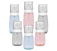 Botella de Spray, 3x 30 ml Pulverizador Agua y 3x 80 ml Atomizador de Perfume, Bote Spray Pulverizador Peluqueria, Botellas Spray Fijador Maquillaje, Botes de Aerosol de Viaje para Contienen Líquidos