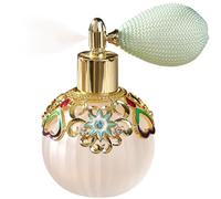 Botella de spray de perfume, botella de perfume vintage recargable vacía de vidrio de 40 ml, difusor de atomizador de frasco vacío elegante y exquisito para tóner, aceite esencial, decoración