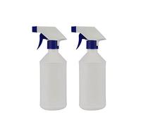 Botella de spray vacío de plástico Profesión de botellas de pulverización de botellas para solución de limpieza química 500 ml 2 piezas blancas