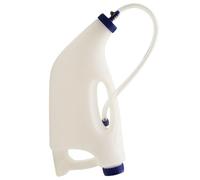 Botella de Ternero, alimentador de Tubo de Ternero 1 Set 4L Botella sin ceñidas con Manguera Flexible y Tubo de Metal Cabra Ajustable portátil con ventilación para medicamentos para la Leche, Cabra