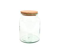 Halboffene Terrarium Botella Cristal 5L Plantas Deco Invernadero Casa Flor Cork