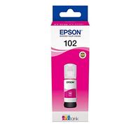 Botella de Tinta Magenta EcoTank 102, Compatible con impresoras ET-2700, ET-2750, ET-3700, ET-3750, ET-4750. Ideal para impresión