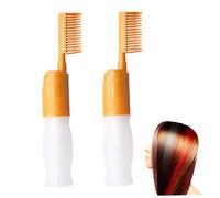 Botella de tinte para el cabello, aplicador de peine, botella aplicadora de Color de cabello, champú de Color de plástico para herramienta para colorear, 2 uds., 110ml