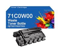 Botella de tóner Residual Compatible 71C0W00 de Alto Rendimiento para impresoras Lexmark C4352 XC4352 CS730de CX730de CX735adse, impresión nítida,71C0W00-1Set