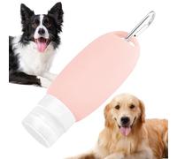 Botella de viaje de silicona - Tubo recargable a prueba de fugas de 90 ml, contenedor de viaje comprimible | Tubo líquido compacto para alimentos para perros para artículos de tocador, acondicionador