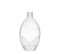 Botella de vidrio de 200 ml 'Florence', ovalada, boca: corcho