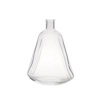 Botella de vidrio de 350 ml 'Maurizio', ovalada, boca: corcho