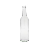 Botella de vidrio de 500 ml con cuello recto, boca: PP 28