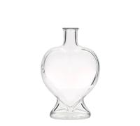 Botella de vidrio de 500 ml 'Corazón', boca: corcho