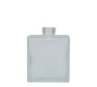 Botella de vidrio de 500 ml 'Cube', cuadrada, escarchada, boca: corcho