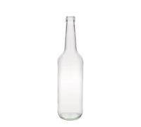 Botella de vidrio de 700 ml con cuello recto, boca: PP 28