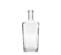 Botella de vidrio de 700 ml 'Noel', cuadrada, boca: corcho