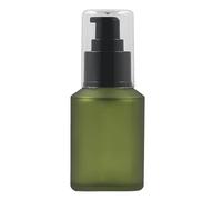 botella de vidrio esmerilado vacía de 60 ml y 2 onzas líquidas de vidrio esmerilado, dispensador de loción, frascos de emulsión cosmética contenedor de almacenamiento portátil de maquillaje