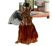 Botella de vidrio para whisky de perro, botella de licor de vidrio con forma de perro, decantador de whisky 3D Do-Glašs, decantador de estatua de animales, para el hogar, papá, hombres, bar