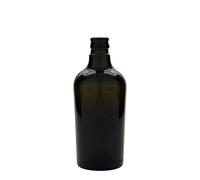Botella de vinagre/aceite 'Oleum' de 500 ml, vidrio, verde antiguo, boca: DOP