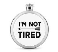 Botella de vino portátil con texto en inglés "I'm Not Tired with Arrow" de acero inoxidable