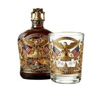 Botella De Whiskey - 350ml 1776-2026 Águila | Botella De Whiskey Patriótico Con Vaso | para del Día de la Independencia Americana y Reuniones Festivos para Ocasiones Especiales
