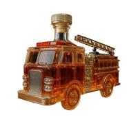 Botella de whisky,300ml Recipiente Bar como un Camión de Bomberos | Decantador de whisky de vidrio - Para el Bar en Casa, Adecuado para las Bodas, los Armarios, Vacaciones, los Restaurantes