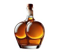 Botella de whisky - Botella de alcohol de forma realista y divertida | Decantador de vino de diseño novedoso | Contenedor de bebida de amplia aplicación para sake, té helado, tequila, vodka, vino