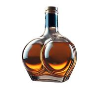 Botella de whisky - Botella de alcohol de forma realista y divertida | Decantador de vino de diseño novedoso | Contenedor de bebida de amplia aplicación para sake, té helado, tequila, vodka, vino