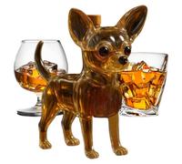 Botella de whisky - Botella de cristal de whisky 3d Dog Whiskey, Dog Glass Contenedor Whiisky Decantre | Animal The Whiisky Decaners for Home Decor Vodka Tequila Bourbon Men Birthday Party Beber