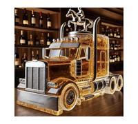Botella de whisky con forma de camión, botellas de licor de vidrio con tapa, decantador de whisky con forma de coche, petaca decorativa, regalos para Navidad, San Valentín y Halloween.(Product 1)
