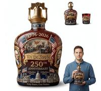 Botella de whisky conmemorativa del 250 aniversario de Estados Unidos - Decantador de Estados Unidos 1776-2026 "We The People Heritage, regalo patriótico del día del padre para licor, bourbon escocés