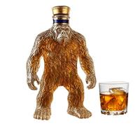 Botella De Whisky | Contenedor De Licor Con Decoración De Chimpancés,Cristalería Decorativa de Decantador de Whisky para Boda, Viaje, Jubilación, Fiesta de Bienvenida al Hogar, Uso en Exterior
