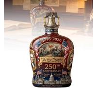 Botella de whisky de Estados Unidos 250th Anniversary Commemorative Whiskey, Declaration of Independence Printed Glasses, 250th Aniversary Decanter, "We The People" Heritage Whiskey Glass,for Liquor