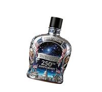 Botella de whisky de vidrio de colores artísticos que celebra 250 años de historia de UU Taza para beber perfecta para regalar Botella de whisky de colores