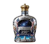 Botella de whisky de vidrio de colores artísticos que celebra 250 años de historia de UU Taza para beber perfecta para regalar Botella de whisky de colores