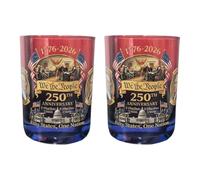 Botella de whisky de vidrio, decantadores de licor conmemorativos del 250 aniversario, regalo único para amantes de la historia, contenedor irlandés de vidrio reciclable