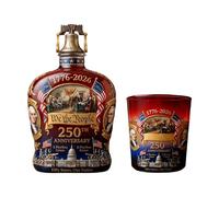 Botella de whisky de vidrio, decantadores de licor conmemorativos del 250 aniversario, regalo único para amantes de la historia, contenedor irlandés de vidrio reciclable