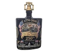 Botella de whisky de vidrio, decantadores de licor conmemorativos del 250 aniversario, regalo único para amantes de la historia, contenedor irlandés de vidrio reciclable