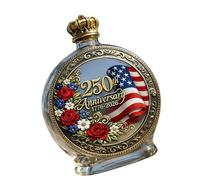 Botella de whisky de vidrio, decantadores de licor conmemorativos del 250 aniversario, regalo único para amantes de la historia, botella de vidrio irlandesa conmemorativa