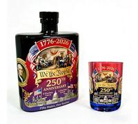 Botella de whisky de vidrio, decantadores de licor conmemorativos del 250 aniversario, regalo único para amantes de la historia, contenedor irlandés de vidrio reciclable