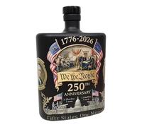 Botella de whisky de vidrio, decantadores de licor conmemorativos del 250 aniversario, regalo único para amantes de la historia, contenedor irlandés de vidrio reciclable