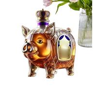 Botella De Whisky | Decantador De Whisky Animal,Estatuilla Creativa Decoración Hogar Mesa, Botella Vacía Para Regalos Cumpleaños San Valentín Día Del Padre