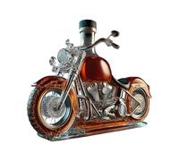 Botella de Whisky,Recipiente de Vidrio con Diseño de Motocicleta para Bebidas | Decantador de Vino Tinto | Regalo para Licor, Cóctel, Navidad, Cumpleaños, Papá, Hombres, Mujeres y Adultos